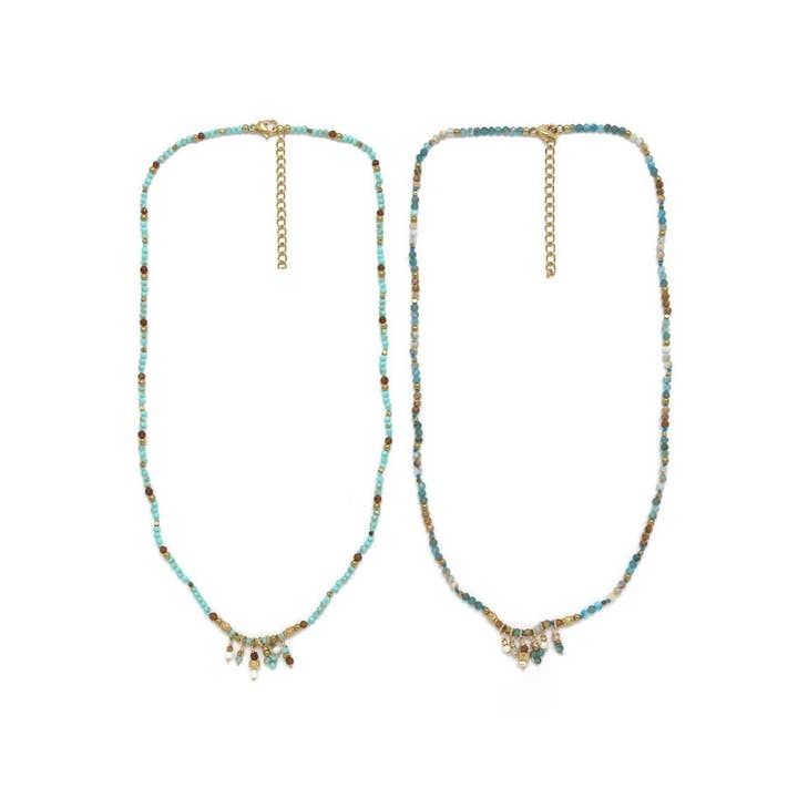 Delicate Stone Charm Necklace - N2-2584 for wholesale by LIZOU