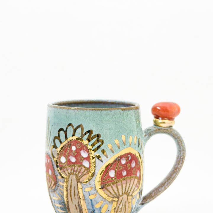 Carys Martin Ceramics - Wholesale Coffee Mug - Fairy Ring Crystal Cup with magic vibes2
