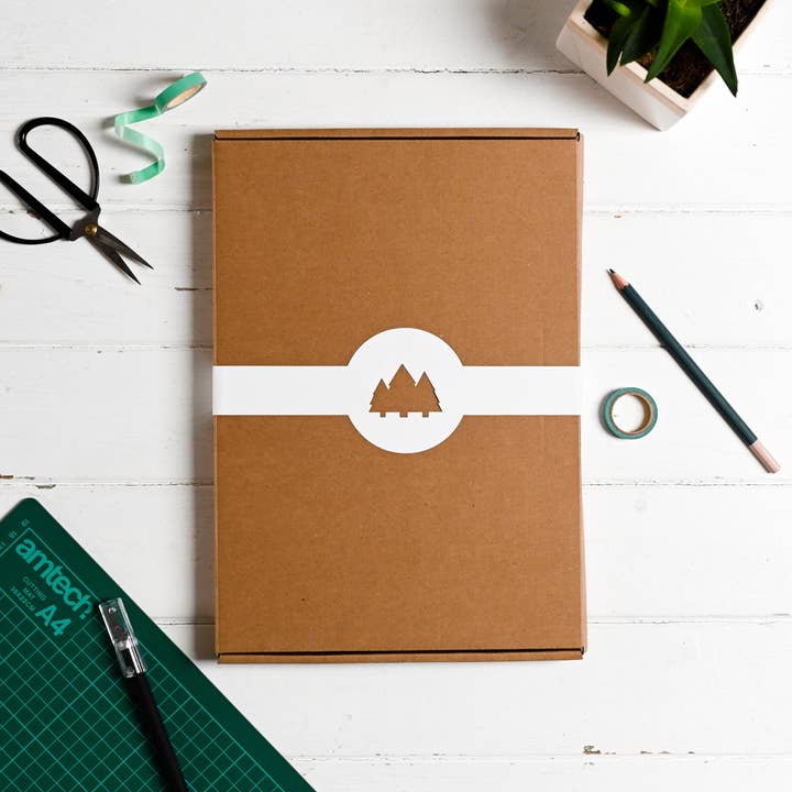 My Papercut Forest - Wholesale DIY Craft Kit - Positive affirmation DIY paper cutting kit, adult craft kit