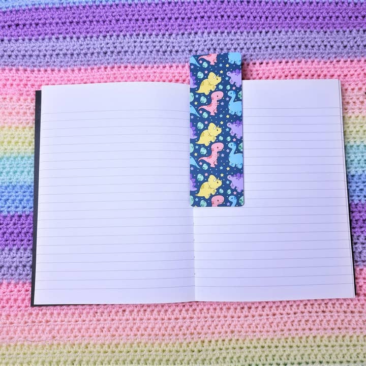 Bonito marcador con esquinas redondeadas | Dinosaurios | Azul para venta al por mayor de FuzziesArtDesigns