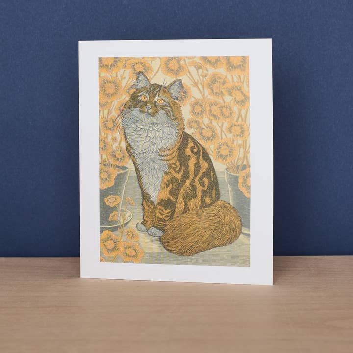 Art Angels – Großhandel Grußkarten für den Alltag – Karte „Helen mit Geranien“ - Vanessa Lubach