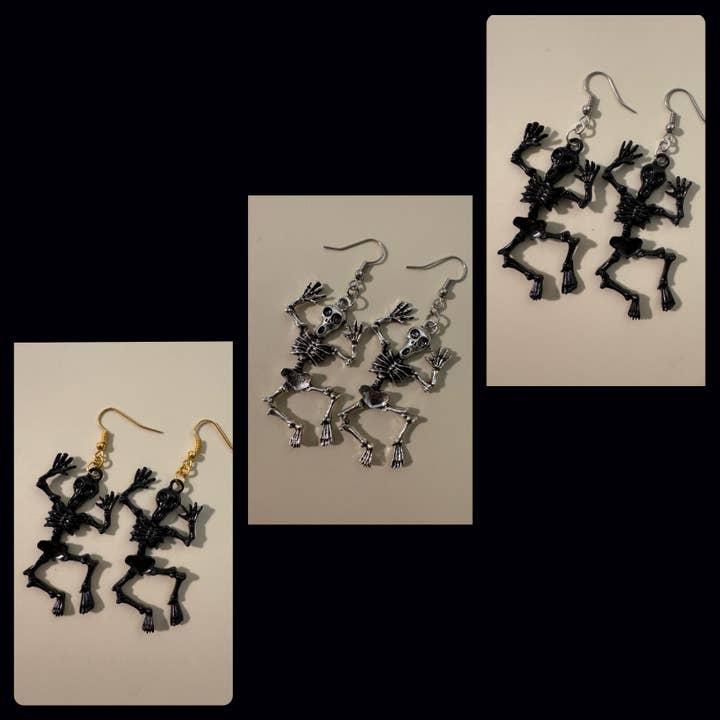 Skeleton Earrings for wholesale by SMA Artistry Creations