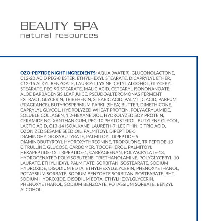 SPA INDUSTRY - Wholesale Anti-Aging Moisturizer - Beauty Spa PEPTIDE OZONATED CREAM OZO-PEPTIDE NIGHT, 50 ml2