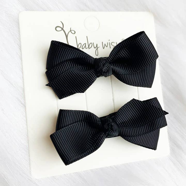 Baby Wisp - Wholesale Hair Bow - Kids - Girls Boutique Ribbon Hair Bows Knotted Bows Hair Clips13
