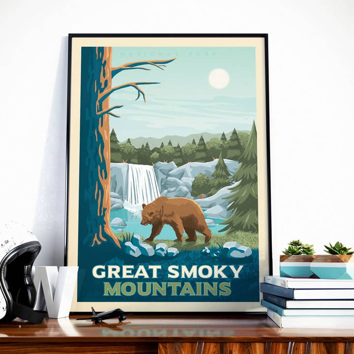 Great Smoky Mountains National Park Travel Poster for wholesale by Olahoop Travel Posters