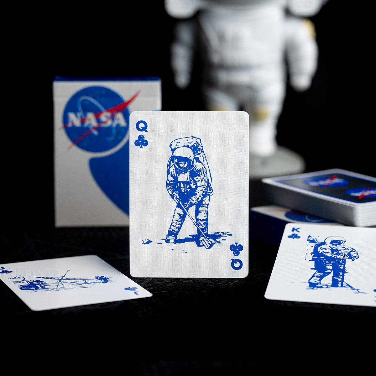 FULTONS Playing Cards - Vente Jeu de cartes - Jeu de cartes NASA avec logo « Meatball » en feuille argentée7