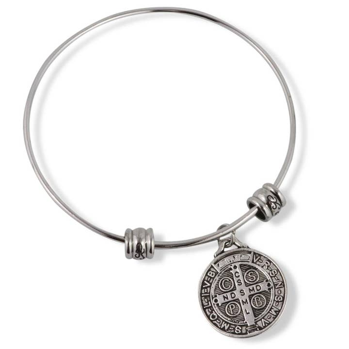 Dave The Bunny - Wholesale Charm/dangle bracelet - St Benedict Bracelet | Medal San Benito Religious Jewelry Bracelet Bangle1