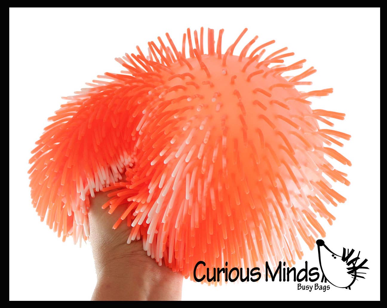 Curious Minds Toys - Vente Fidget/jouet anti-stress – enfant - Boule à capuche Jumbo à 11 rayures multicolores Tie Dye Swirl de 8 po -11