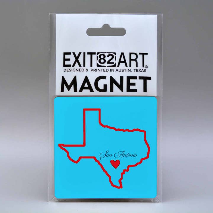 Imán cuadrado de 3" - Hogar San Antonio para venta al por mayor de EXIT82ART