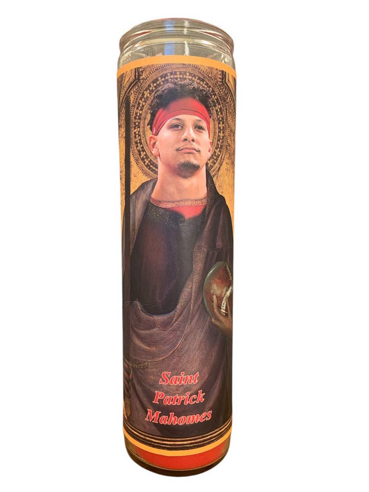 St. Patrick Gameday Prayer Candle for wholesale by Fan Faithful