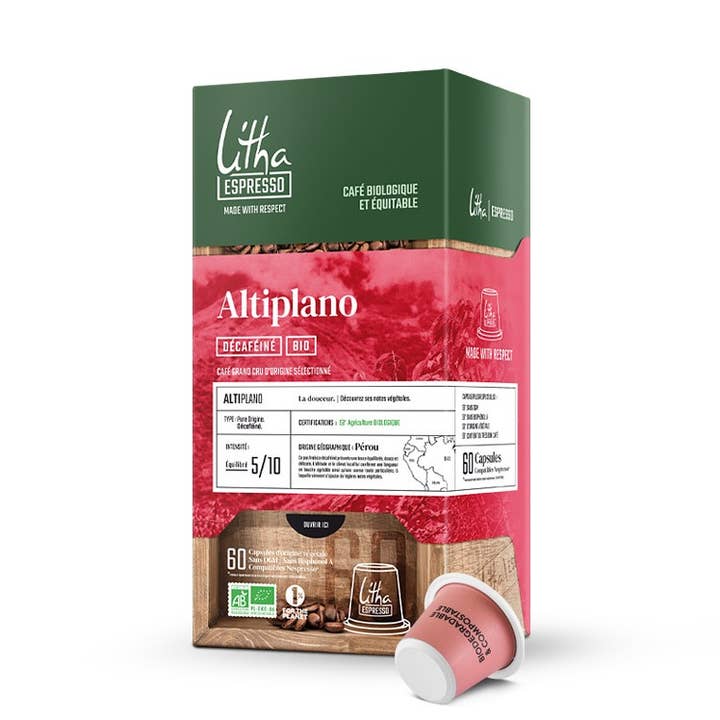 60 Alti Plano koffeinfria kaffekapslar för wholesale av Litha Espresso