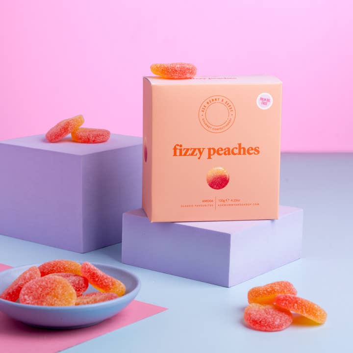 Ask Mummy & Daddy - Wholesale Gummy - Fizzy Peaches Giftbox
