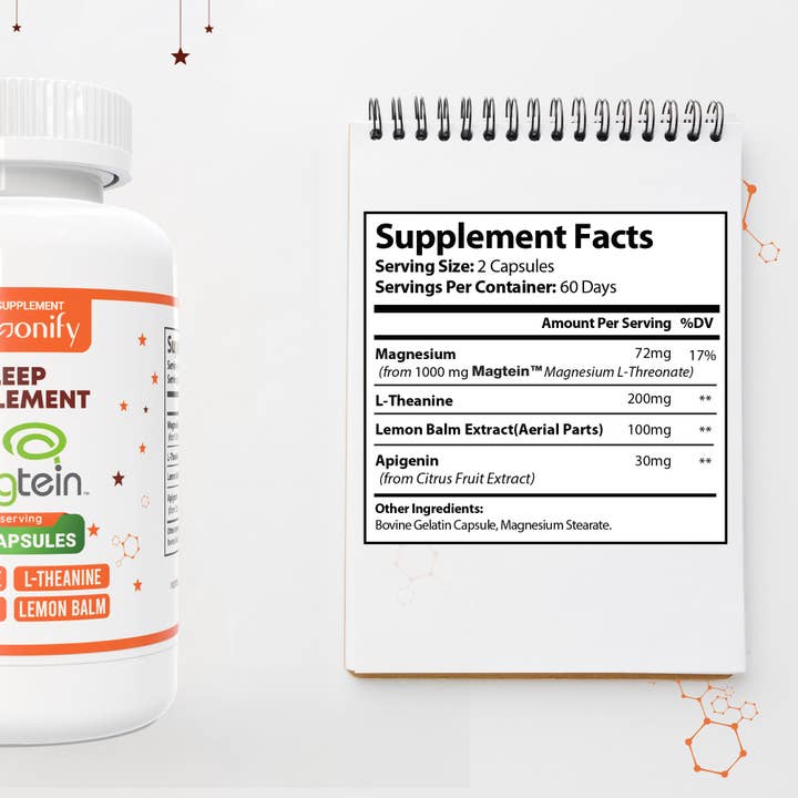 HARMONIFY - Wholesale Oral Supplement/Vitamin - Magtein Magnesium L Threonate L Theanine LemonBalm Apigenin 4