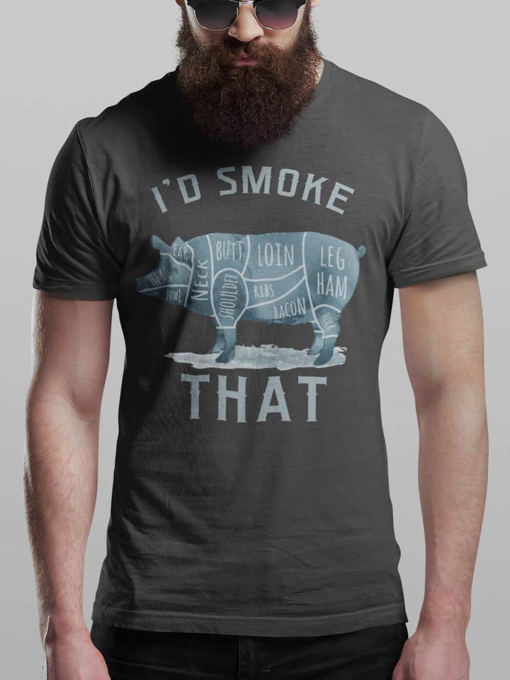 Camiseta I'd Smoke That Pig para venta al por mayor de Hunt Hook Eat