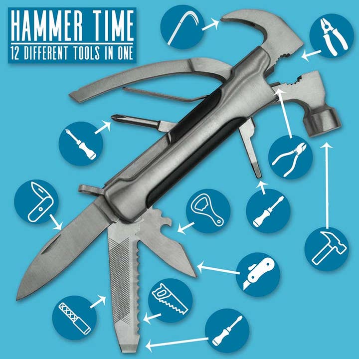 Lucky Jack - Vente Outil de bricolage - Hammer Time, Outil multifonction (12 pièces)2