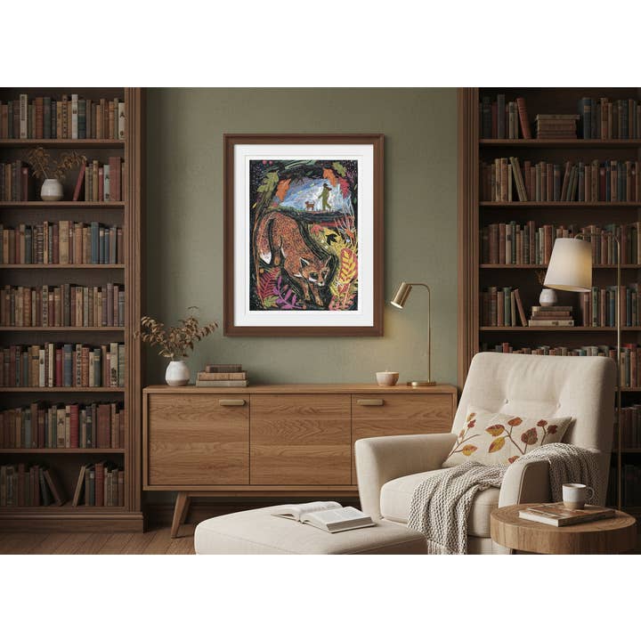 Jamie Poole – wholesale Art print – The Vixen A3 Print on Silk Stock4