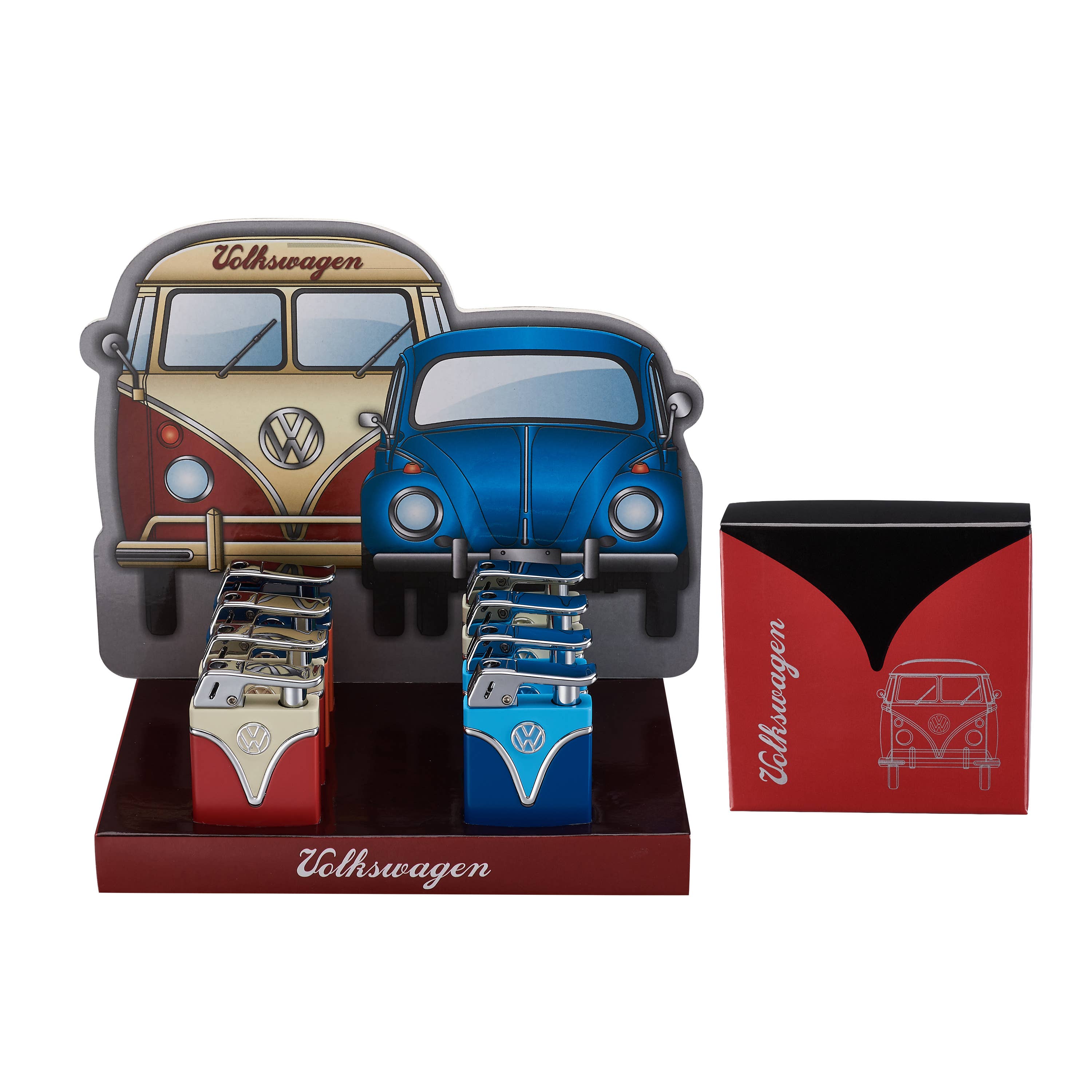 Champ by Polyflame - Venta al por mayor Encendedor - Exhibidor VOLKSWAGEN con 8 encendedores tipo tanque2