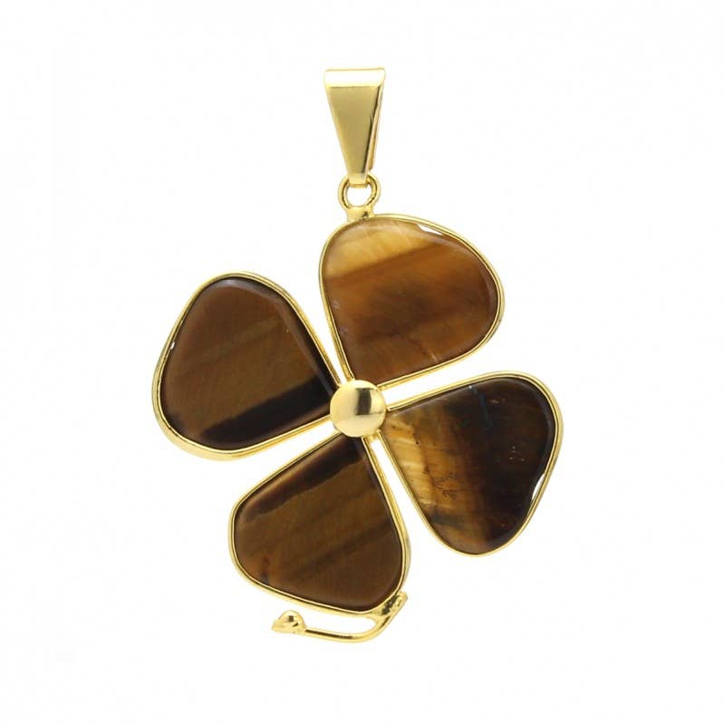 UniArt - Wholesale Individual Charm/Pendant - Golden Clover Pendant0