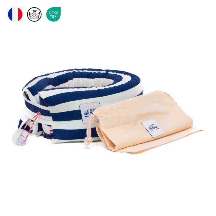 Cuscino da viaggio 3 in 1 Le Petit Dormeur - Righe blu per la vendita all'ingrosso da parte di Le Petit Dormeur
