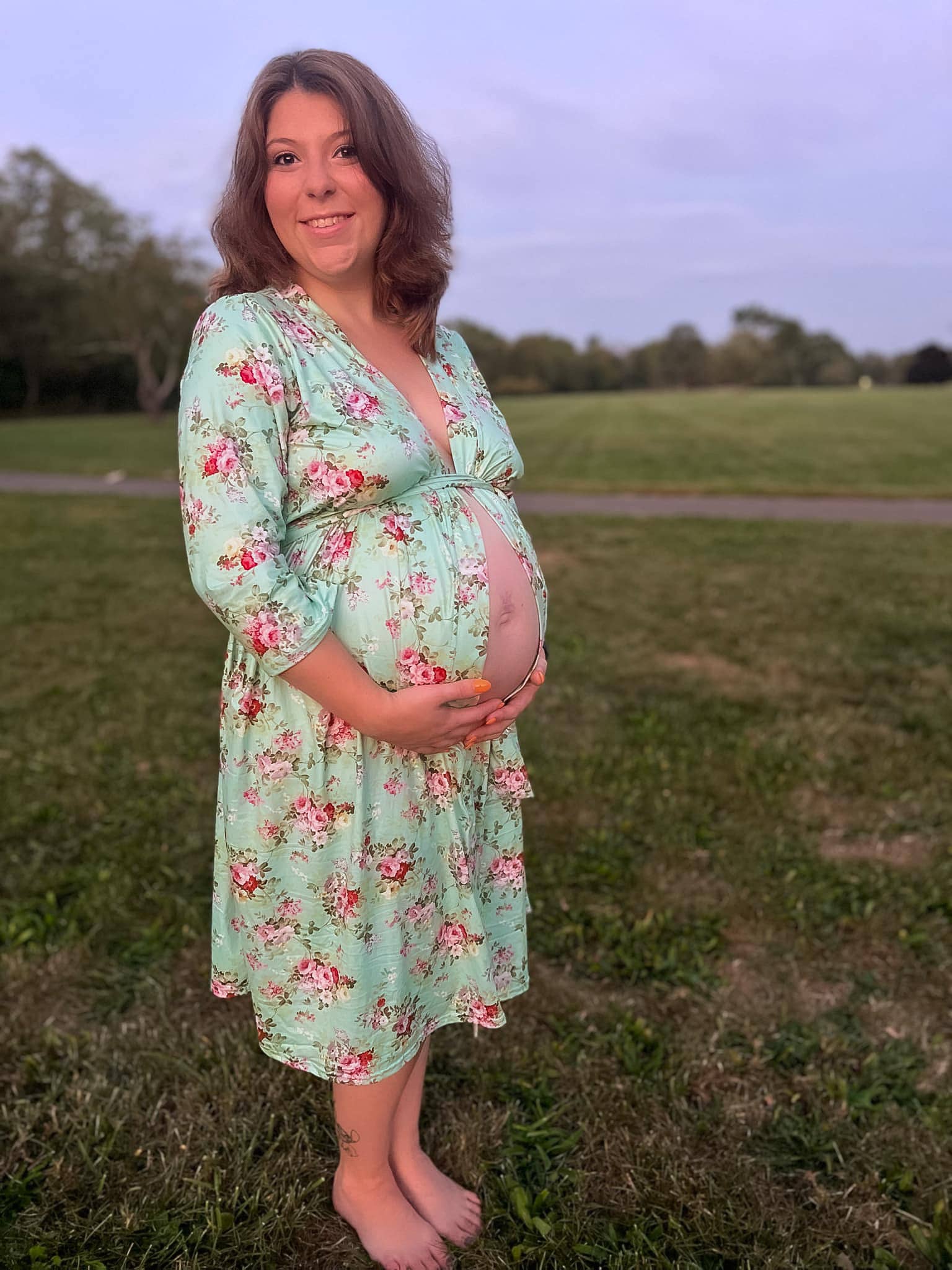 Baby in Styles - Wholesale Robe - Women's - Maternity Robe (Periwinkle’s print)3