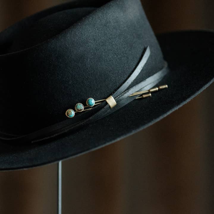 Commonform - Wholesale Hat Accessory - Women's - Hyalite Hat Pin // Turquoise // 3.5"