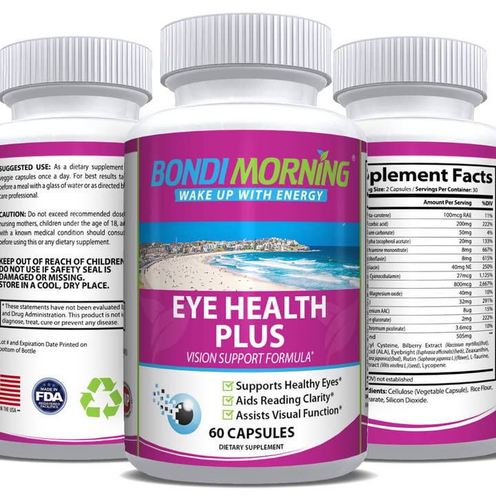 Bondi Morning - Wholesale Oral Supplement/Vitamin - Eye Health Plus, 60 Capsules