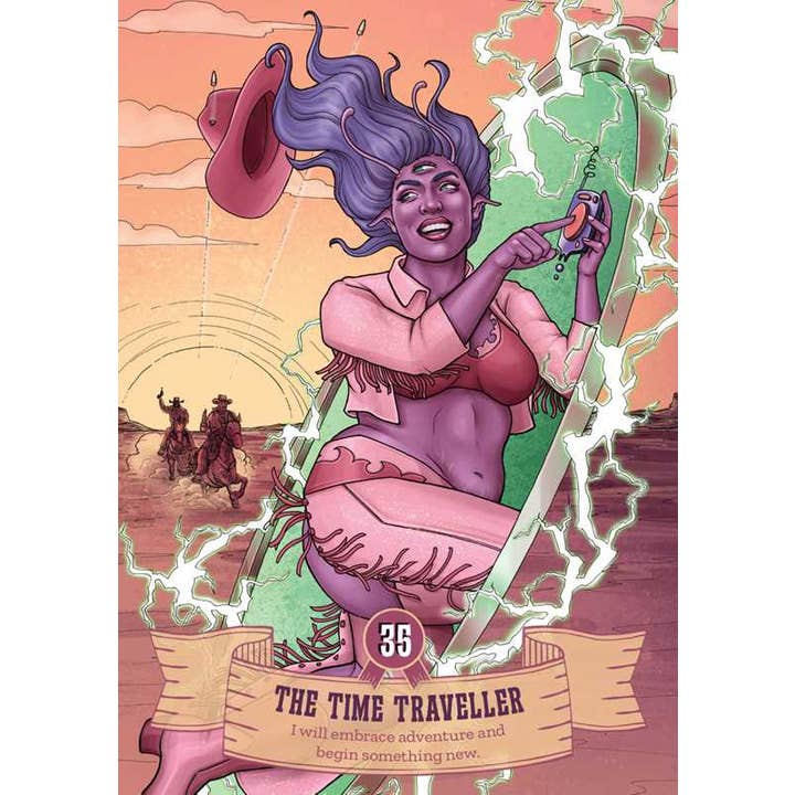 Simon & Schuster - Wholesale Tarot Cards - Cowgirls and Aliens Oracle by Ellie Grant9