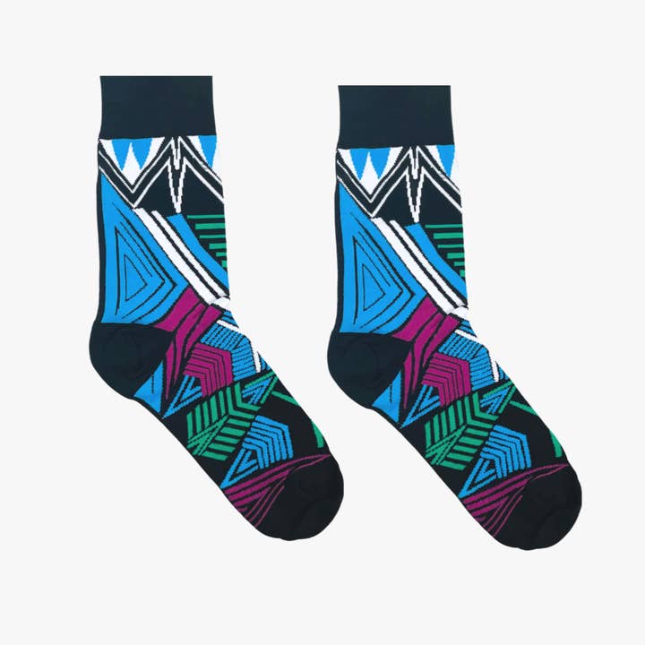 Afropop - Wholesale Socks - Unisex - Zulu Blue Socks