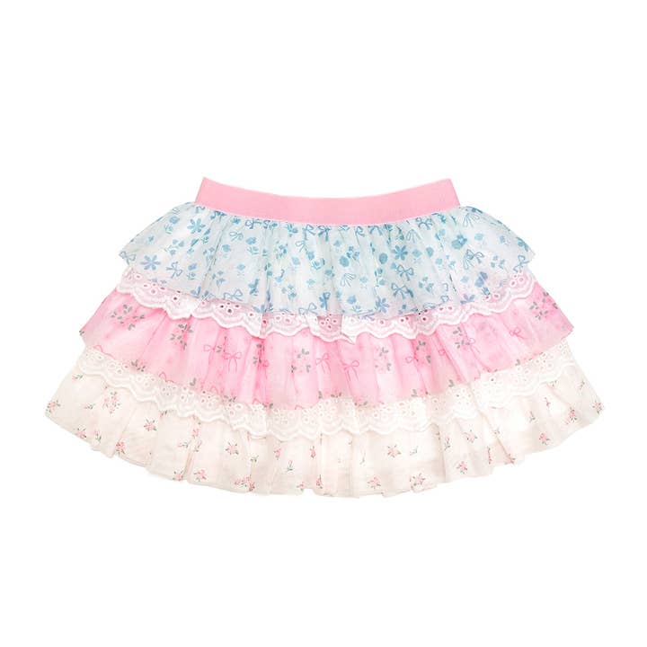 Tutu à volants en fleurs et dentelle - Vêtements de boutique pour enfants - Printemps pour la vente par Sweet Wink