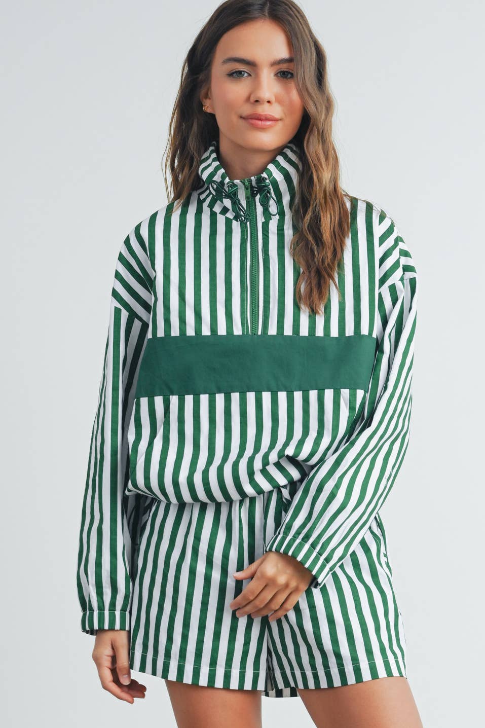 BUTTERMELON - Wholesale Sweatshirt - Women's - Drawstring Turtleneck Jacket - BMT753329