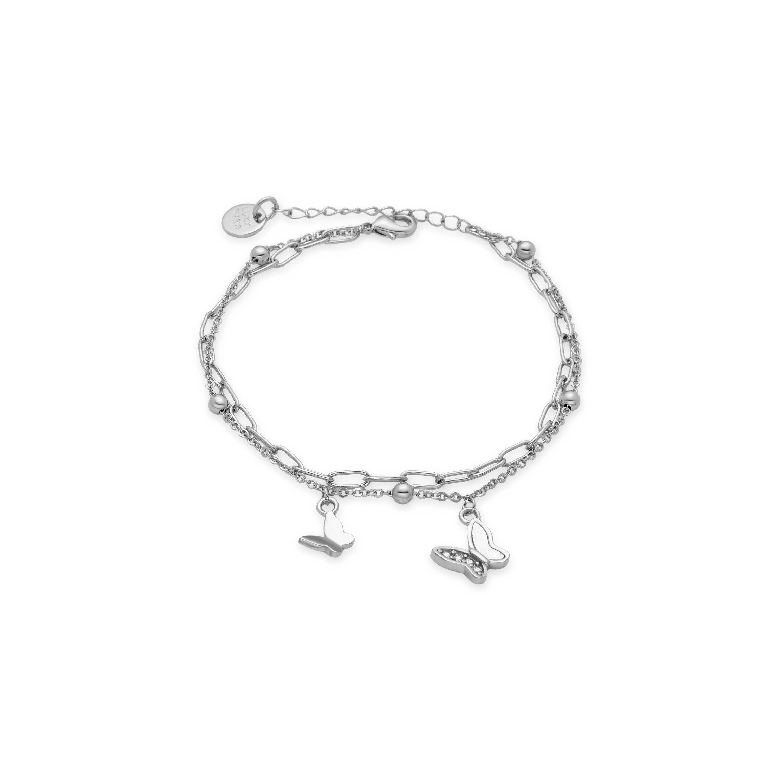 Luxenter - Wholesale Charm/Dangle Bracelet - Pulsera de Circonita Brillante acabada en rodio - Tiek0