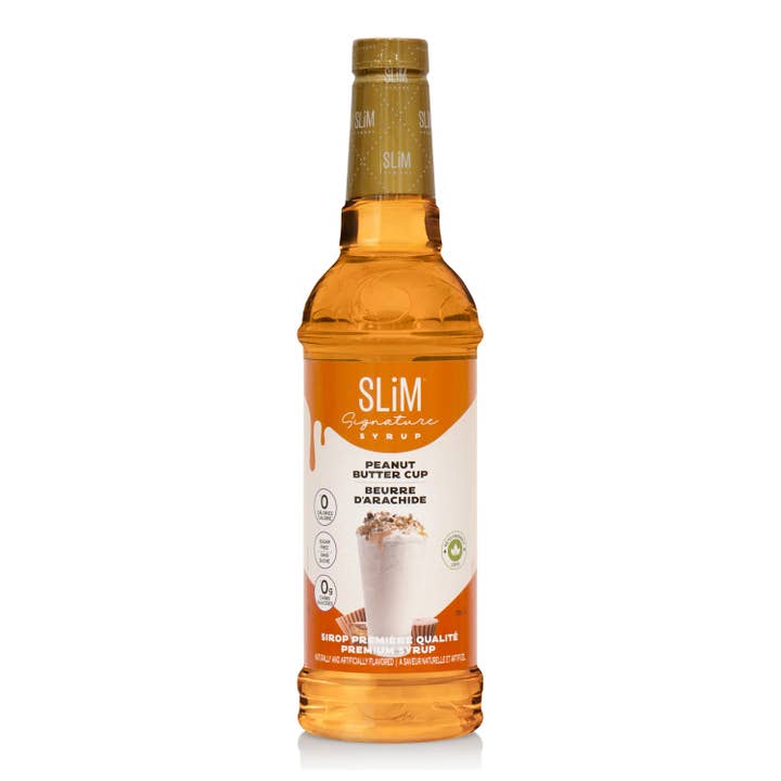 Slim Syrups Sugar Free Peanut Butter Cup Syrup for wholesale by Slim Syrups
