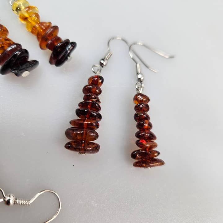 AmberLithuania - Wholesale Dangle Earrings - amber Earrings, Ear wire gemstone earrings, crystal earrings2