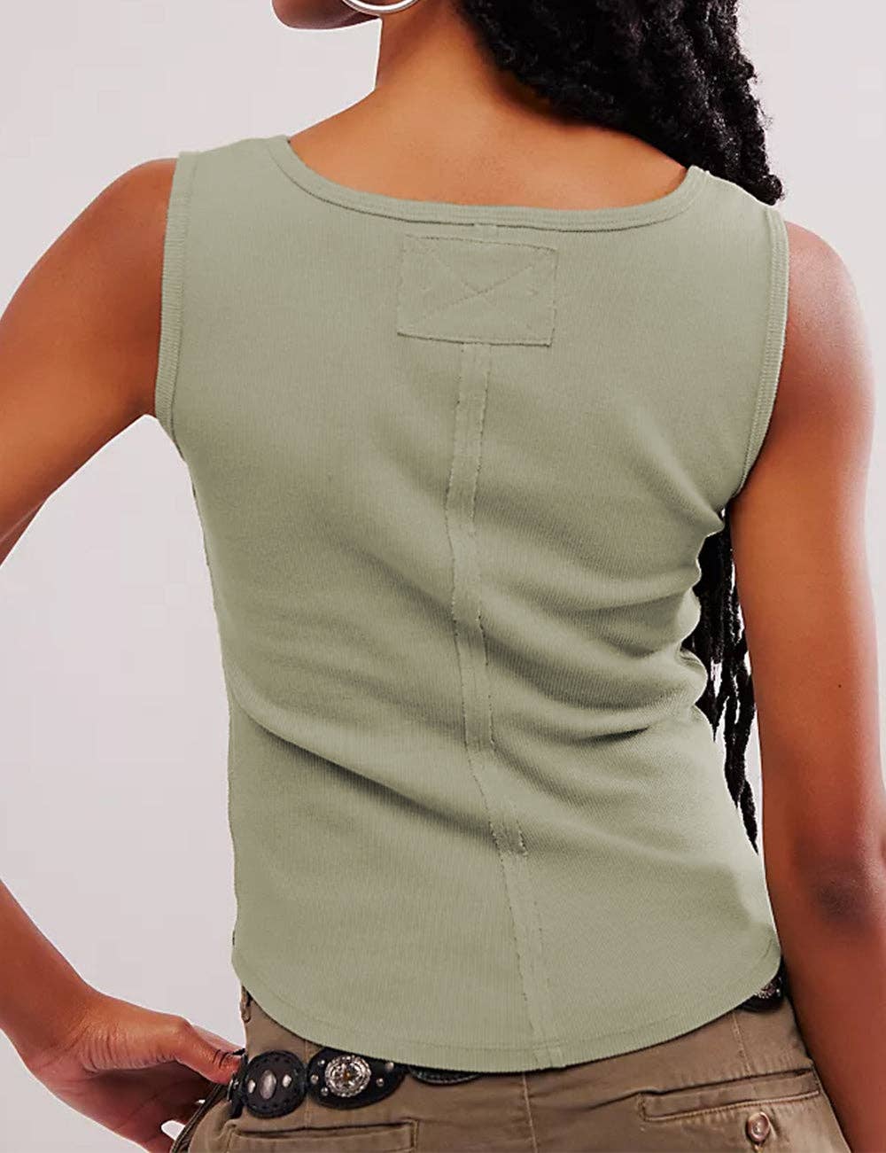 Sweetkama - Wholesale Tank Top - Women's - Ladies Solid Color Square Neck Tank Top SKT38621