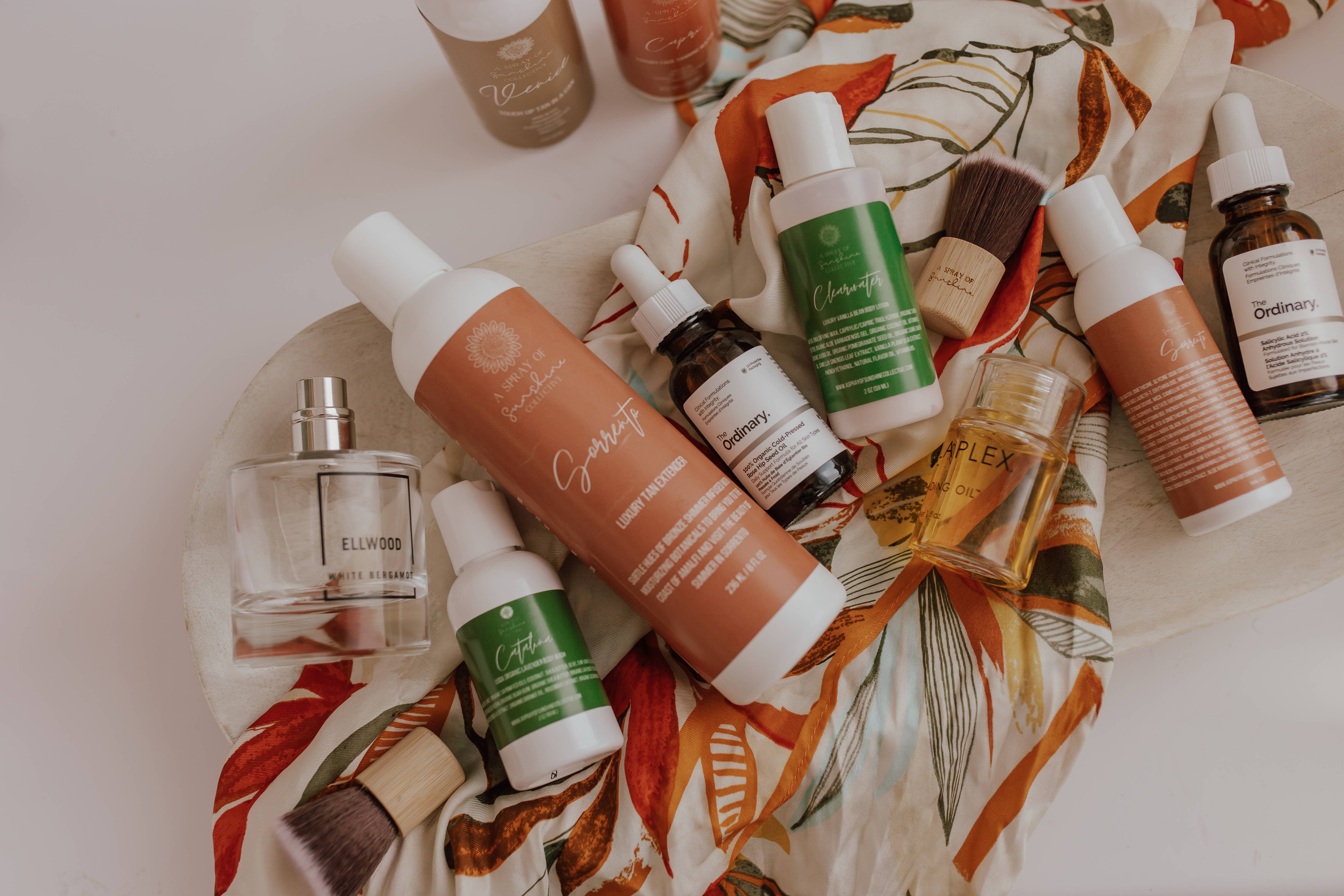 A Spray of Sunshine - Wholesale Bath & Body Set - Travel Kit: Body Wash + Tan Extender2