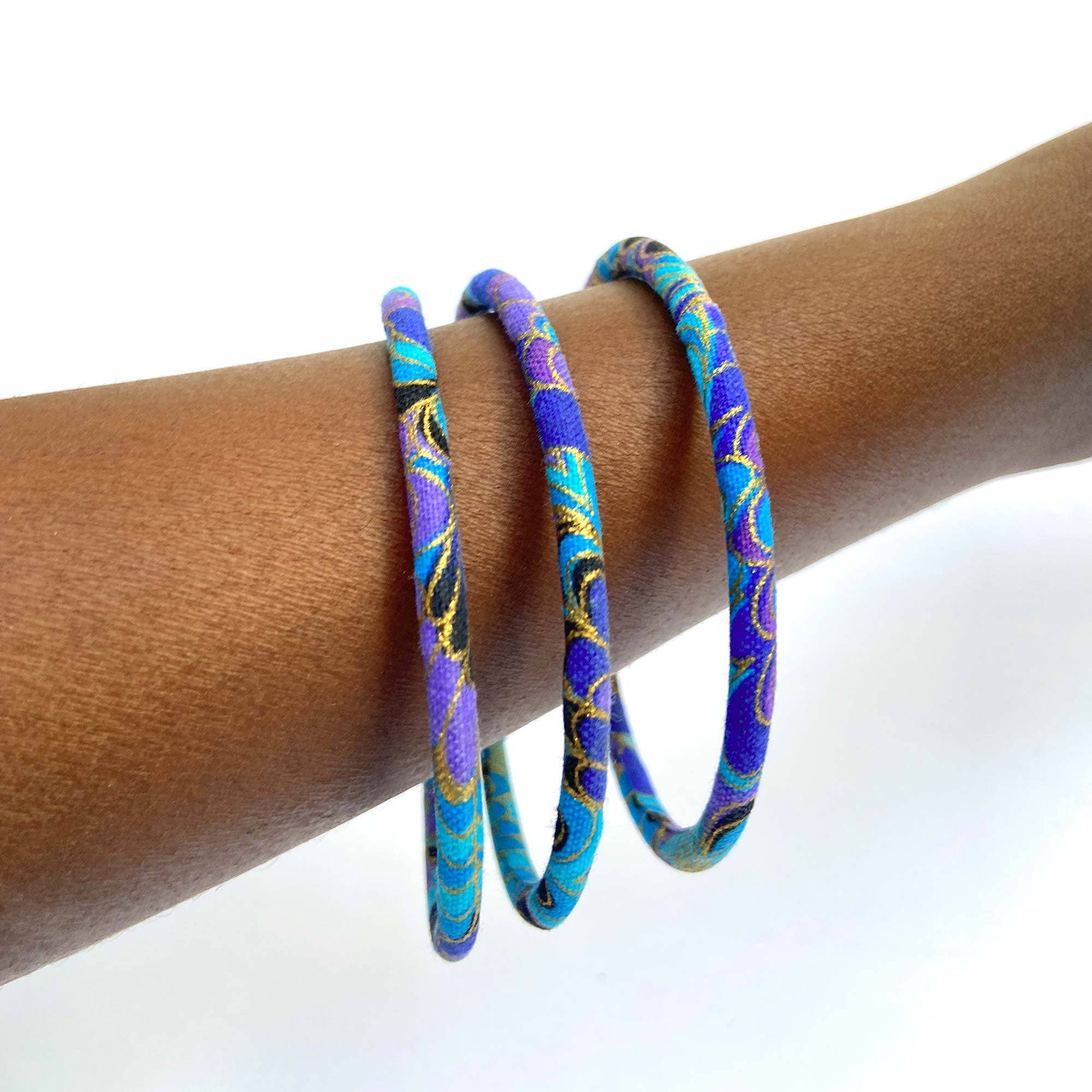 Melokane – wholesale Bangle bracelet – Blue gold butterfly Japanese bangle bracelet7