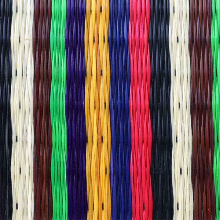 Baskets of Cambodia - Wholesale Clutch Bag - Women's - Mini Oval Collapsible Traveler Clutch W/ Handle & Strap19