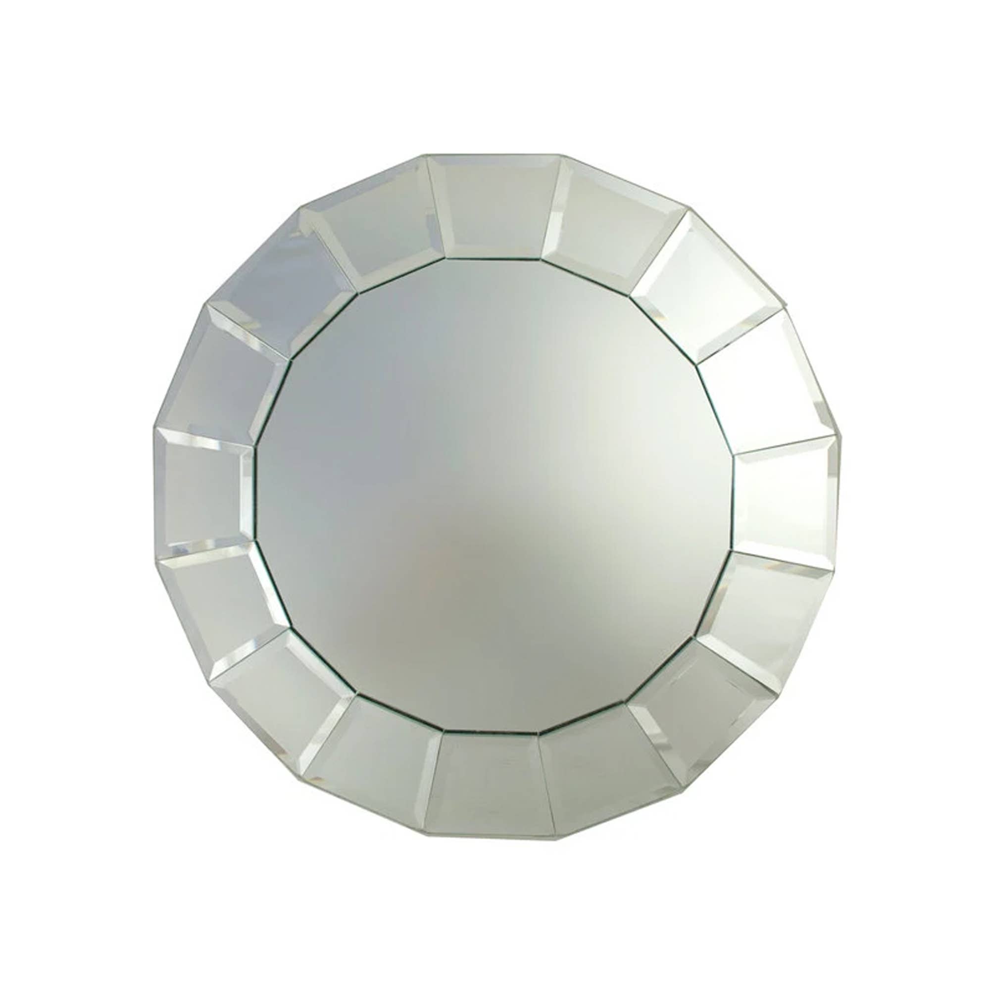 CLAIR CHARGEUR EN VERRE MIROIR, BLOC BISEAUTÉ DE 13 PO DE DIAMÈTRE en vente sur Faire0