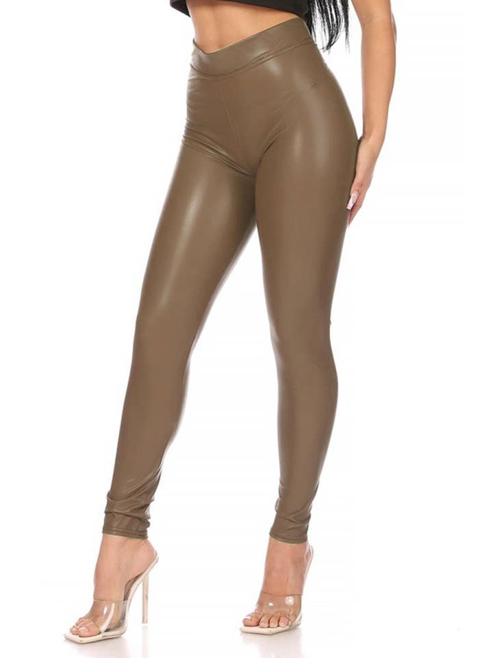 MOA COLLECTION - Wholesale Leggings - Dames - Effen imitatie-legging voor dames15