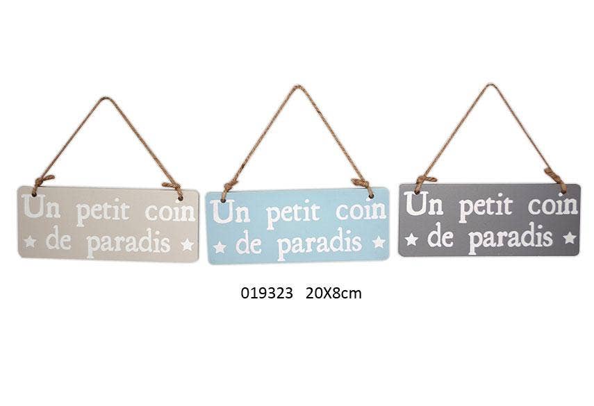 Faye - Wholesale Sign - Small Corner of Paradise Sign 20 X 1 X 8 cm / 3 Ass0
