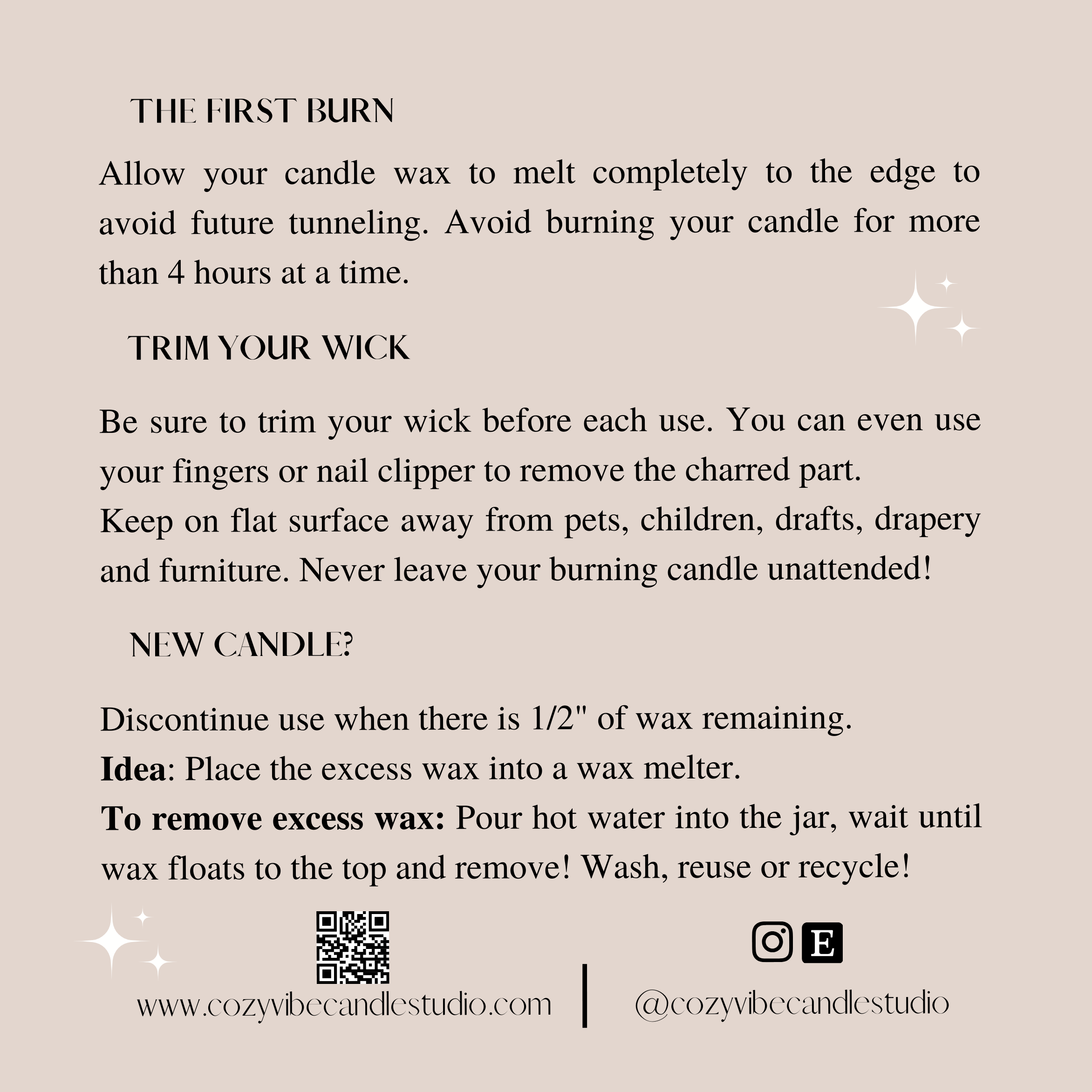 Cozyvibecandlestudio - Vente Bougies de voyage - Bougie en étain avec mèche en bois de 9 oz | Bougie en cire de noix de coco et d'abricot2