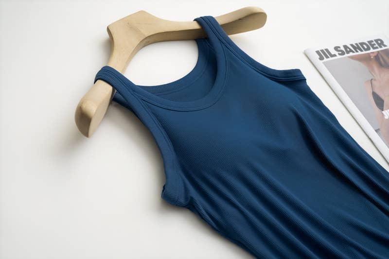 HIDDENBRAND - Wholesale Tank Top - Women's - Essential Basic Rib Soft tank top w built in bra35