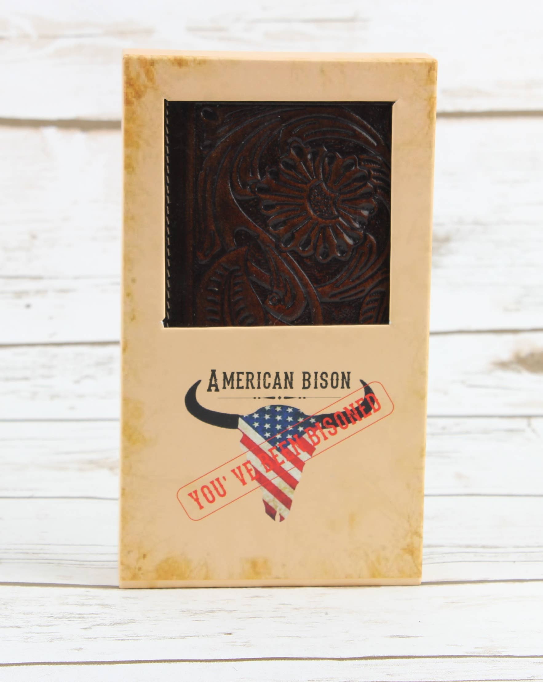 Leather Impressions Inc - Wholesale Wallet - Men's - Tooled Leather Men's Long Wallet In Brown AB W05 Brown3