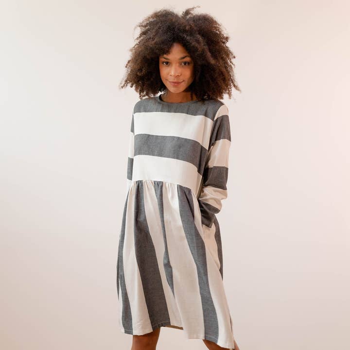 PAN Producto Básico - Wholesale Dress - Women's - Striped dress