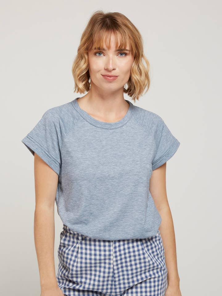 MARCEAU - Simple T-shirt, round neck for wholesale by Andy & Lucy