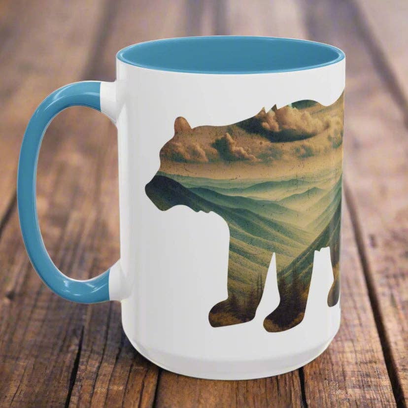 Park Service Apparel - Wholesale Coffee Mug - Great Smoky Mountains National Park Colored Coffee Mug 11oz 15oz Bear Cup5