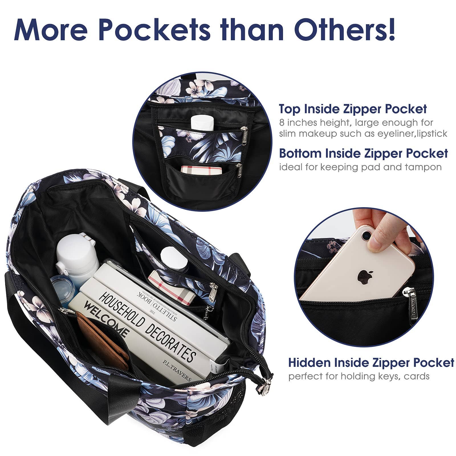 wandf - Wholesale Beach Bag - WANDF Water-resistant Beach Shoulder Tote Bag for Women42