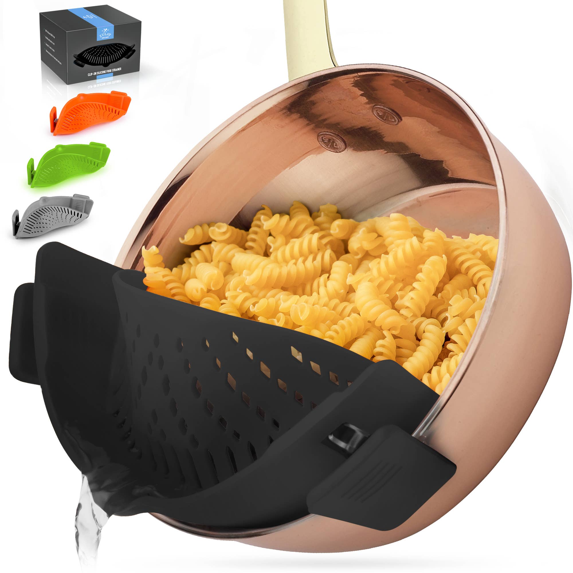 Zulay Kitchen - Wholesale Kitchen Tool/Gadget - Adjustable Silicone Strainer with Small Mouth12
