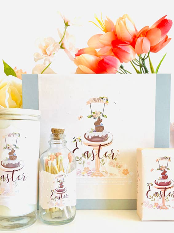 Grote geschenkdoos chocolade konijn tje voor wholesale door Love & Luck Greetings