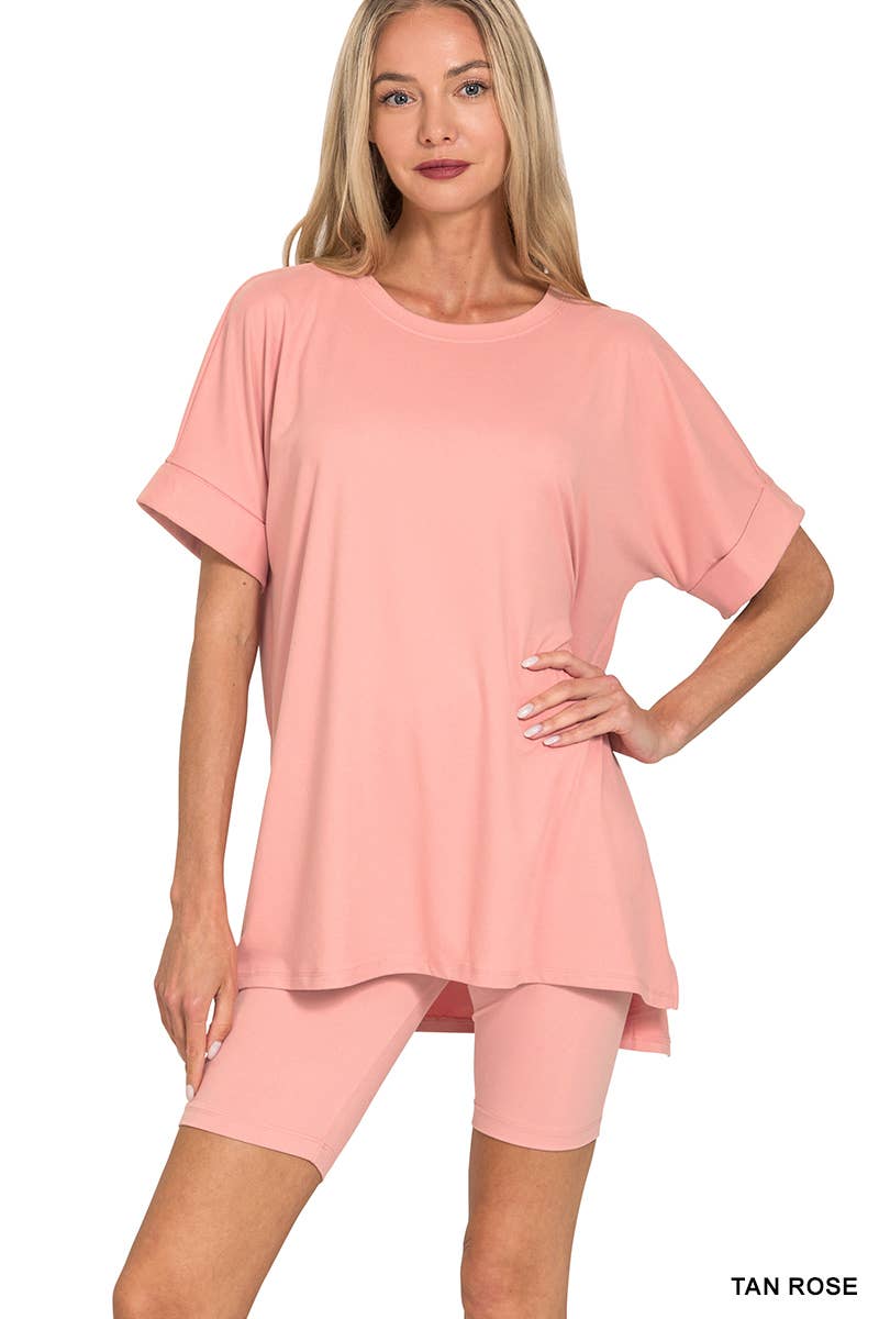 42POPS – wholesale Mjukisset – Dam – .Mikrofibertopp & Bikershorts 2-delat set33